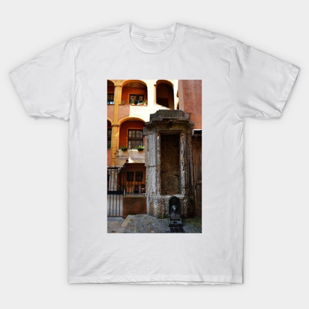 Water Fountain. Montée Saint-Barthélémy, Lyon, France T-Shirt by IgorPozdnyakov